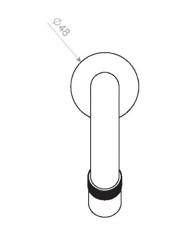 Clou Freddo 10 robinet eau froide - bec 84 mm - chrome
