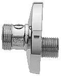 Frese raccord de robinet 3/4 x 1/2 - chromé - verrouillable - avec rosace (bouchon inclus)