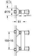 Grohe Costa L mélangeur douche 1/2 - chromé