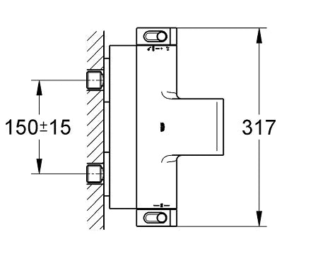 Grohe Grohtherm 2000 New robinet thermostatique bain - chromé - approuvé Belgaqua