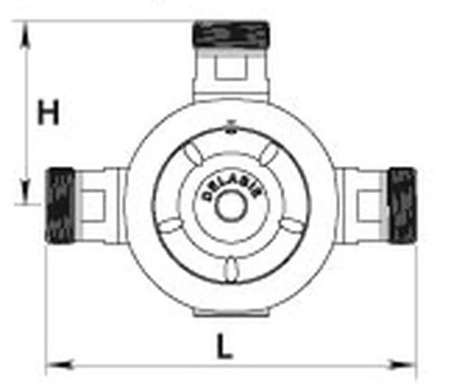 Delabie Premix 3/4 thermostat débit 55l/min