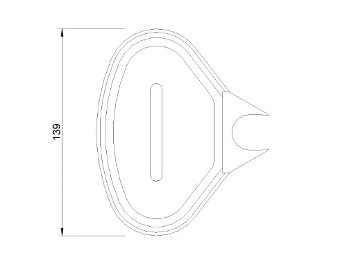 Procasa C50 porte-savon pour set de douche 115 x 139 mm - transparent