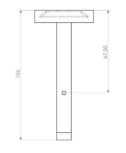 Clou Flat porte-rouleau de réserve - chromé