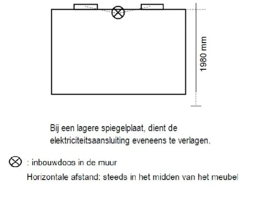 Procasa Thiny panneau miroir 400 x 700 mm - cadre alu