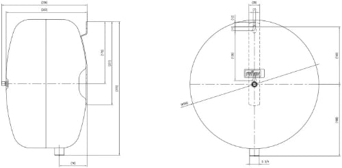 Reflex C 18 vase d'expansion (cv) 18 l x 3/4 - 1 bar
