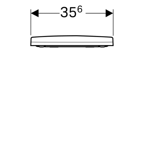 Geberit Acanto slim siège wc - blanc antibacteriel - softclose - quick release