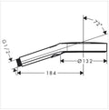 Hansgrohe Rainfinity douchette 130 MM 3 jets noir brossé avec bouton Select