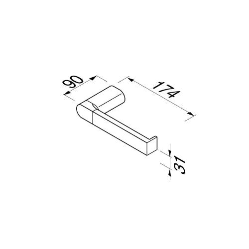 Geesa Wynk porte-rouleau - chromé