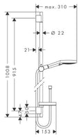 Hansgrohe Raindance Select S 120 3jet set de douche 900 mm - chromé