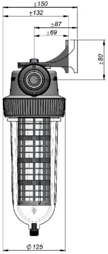 Cintropur NW25 filtre à eau 3/4 x 3/4 - 25 micron - débit 5500 l/h