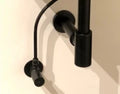 Procasa Universal set lave-mains (contient : crépine - siphon- robinet d'arrêt - tuyau 600 mm) - noir mat