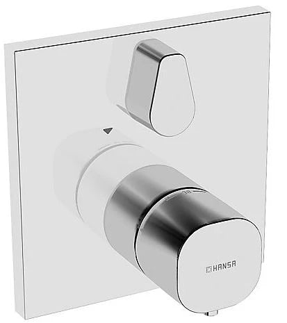Hansa Hansaliving set de finition pour mitigeur thermostatique avec inverseur - chromé - carré