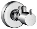 Hansgrohe robinet d'arrêt équerre 1/2 X 10MM chromé avec rosace chromée 54MM