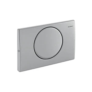 Geberit Mambo plaque de commande - inox pour réservoir encastré avec 1 touche à interruption