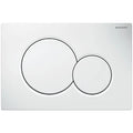Geberit Sigma 01 plaque de commande - blanc - avec 2 touches