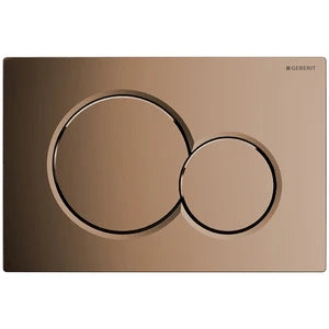 Geberit Sigma 01 plaque de commande laiton de luxe pour réservoir encastré plastique avec 2 touches