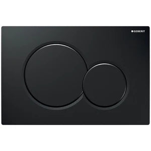 Geberit Sigma 01 plaque de commande - noir - avec 2 touches