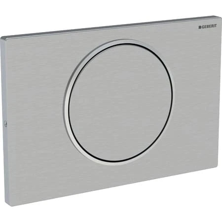 Geberit Sigma 10 plaque de commande inox brossé anti vandalisme inox à visser