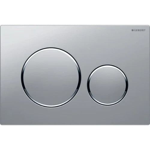 Geberit Sigma 20 plaque de commande - mat chromé laqué easy-to-clean - avec 2 touches