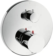 Axor Starck set de finition chromé pour thermostat encastré avec robinet d’arrêt/inverseur