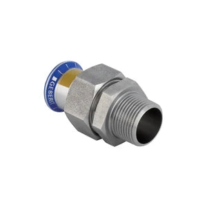 Geberit Mapress Inox Gaz raccord 3-pièces FF 15 mm x 1/2 "