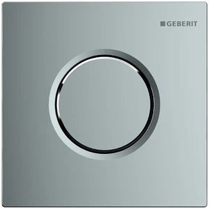 Geberit Sigma 01 plaque de commande urinoir- chromé - bouton poussoir pneumatique manuel - chromé