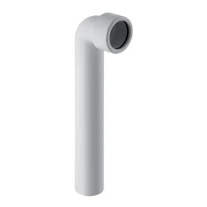 COURBE DE RACCORDEMENT GEBERIT 70 - mm 40 MM blanc polypropylene 90gr avec ecrou filete pour siphon