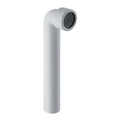 COURBE DE RACCORDEMENT GEBERIT 70 - mm 40 MM blanc polypropylene 90gr avec ecrou filete pour siphon
