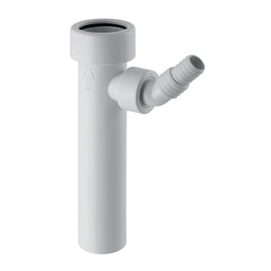 PIECE RACCORDEMENT GEBERIT 40 MM blanc polypropylene pour machine a laver