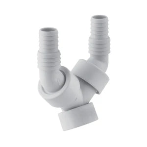 Geberit raccordement double pour siphon cuisine - blanc