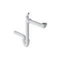 Geberit PP siphon tubulaire simple gain de place 6/4 x 40 mm - blanc - avec raccordement machine à laver