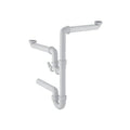 Geberit PP siphon tubulaire double gain de place 6/4 x 40 mm - blanc - avec raccordement machine à laver