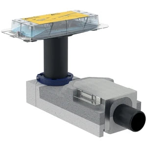 Geberit Cleanline corps d'encastrement 90 mm - pour hauteur de chape 90-200 mm