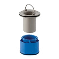 Geberit WSS trop-plein 90 chromé avec support pour uniflex 90 tub plat