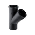 TE GEBERIT SILENT-PP 160 X 160 noir pp 45degr avec manchons