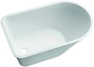 Geberit Bambini kinderbad 770 x 470 x 310 mm - acryl - blanc - vidage rubberen stop - standpijp