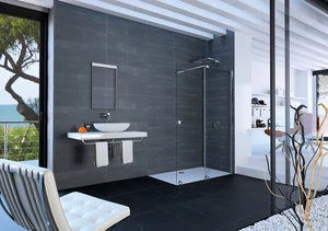 CLOISON DOUCHE HUPPE XTENSA PURE 140 - 200 ! cm brillant alu verre de securite transparent porte coulissante 422/602