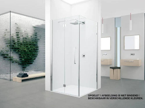 Novellini Young 2 FG paroi latérale 900 x 2000 mm - chromé mat - transparent (réglable 870-890 mm)