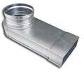 Sanutal Mecano coude de transition 90° 180 - 80 x 200 mm