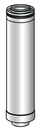 Ubbink CLVkit PP/Galva rallonge (longueur 1000mm) 125/200 mm