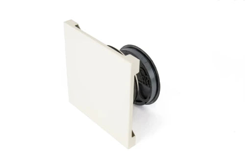 Begetube Profi-air bouche design avec régulateur de débit papillon 125 mm - blanc (pour pulsion et extraction)