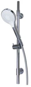 Procasa Push set de douche 900 mm - douchette 3 jets - flexible 1600 mm - chromé - points de fixation variables
