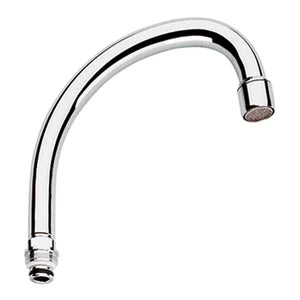 Grohe Costa bec d'écoulement M22 forme-HU chromé avec mousseur - orientable - saillie 140 mm