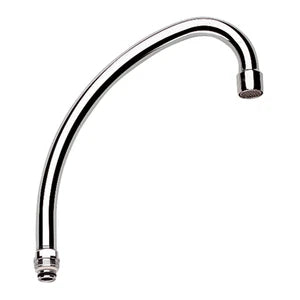 Grohe bec Costa M22 forme-U chromé avec brise-jet - pivotable - sailli 185 mm
