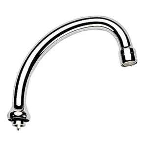Grohe bec d'écoulement 3/4 forme-HU chromé avec mousseur - orientable - saillie 140 mm