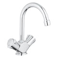 Grohe Costa L mélangeur 1/2 2 - poignées chromé avec bec et brise-jet pour lavabo