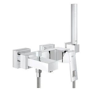 Grohe EuroCube mitigeur bain chromé avec set douchette Euphoria Cube (flex.1500mm)