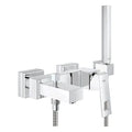 Grohe EuroCube mitigeur bain chromé avec set douchette Euphoria Cube (flex.1500mm)