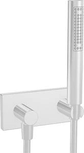 Hansa Hansamatrix set de finition chromé avec coude avec douchette HANSASTILLO + flexible 125cm
