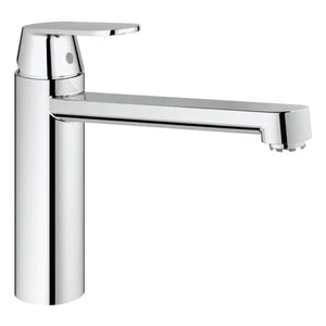 Grohe Eurosmart Cosmopolitan mitigeur cuisine- chromé bec semi-haut - pour boiler écoulement libre